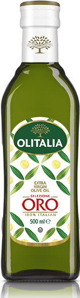 タッリオリーニのOlitalia Oro 100%イタリア産オリーブオイルと黒ニンニク和え、甘口パプリカクリーム敷き 2