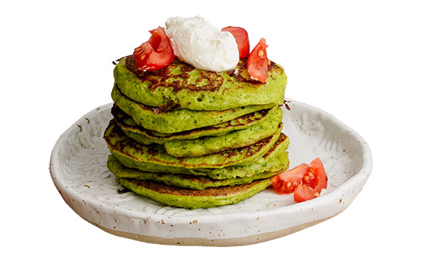 Courgette pancakes 1