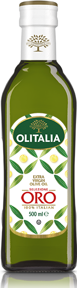 タッリオリーニのOlitalia Oro 100%イタリア産オリーブオイルと黒ニンニク和え、甘口パプリカクリーム敷き 2