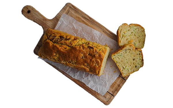 Savory zucchini loaf 1